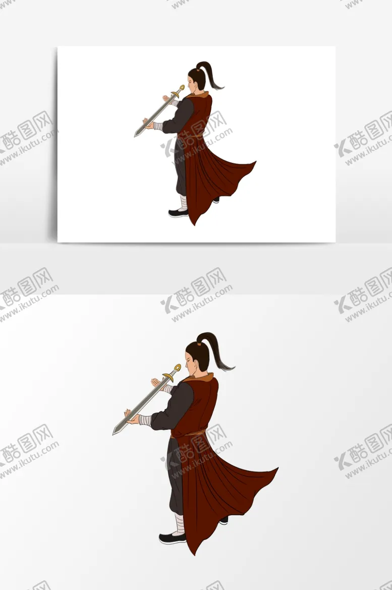 编号：28633207011537404935【酷图网】源文件下载-淡彩国画人物