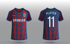 世界杯足球队服运动服T恤设计图