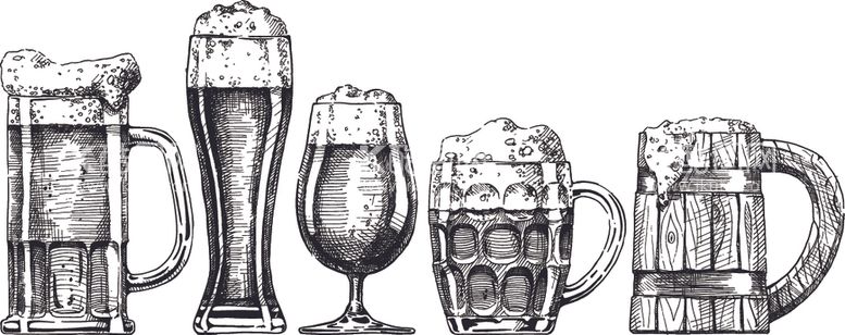 编号：98985612230825075149【酷图网】源文件下载-手绘矢量酒吧器具