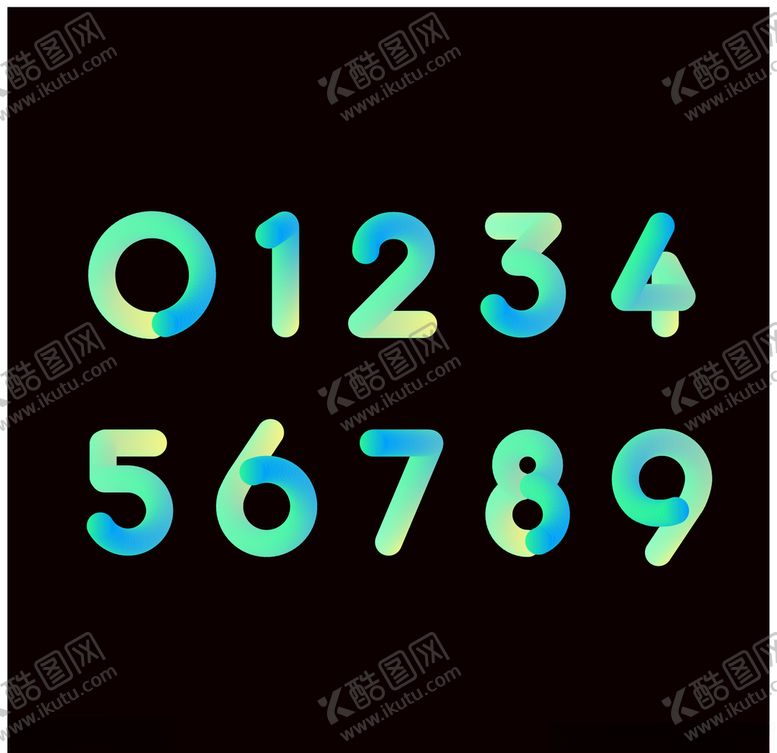 编号：49555010071406303717【酷图网】源文件下载-糖果数字