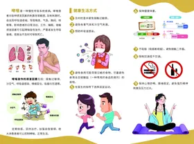 哮喘患者健康指引三折页