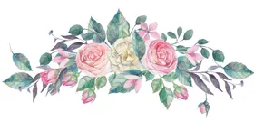 手绘花卉园艺草朵语森系小清新
