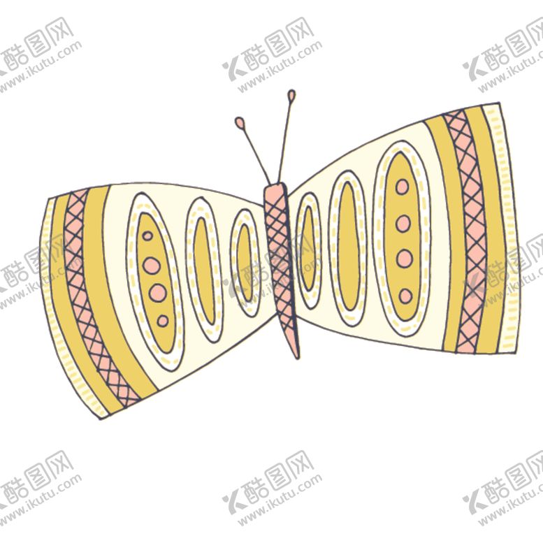 编号：41177309250802313083【酷图网】源文件下载-花朵蝴蝶卡通图案