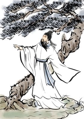 国学人物插画
