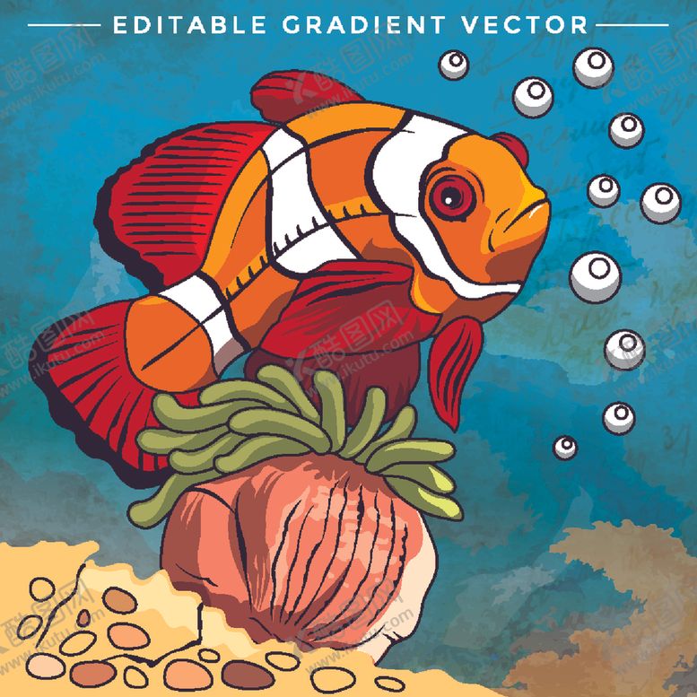 编号：93915410020823373135【酷图网】源文件下载-海底世界插画