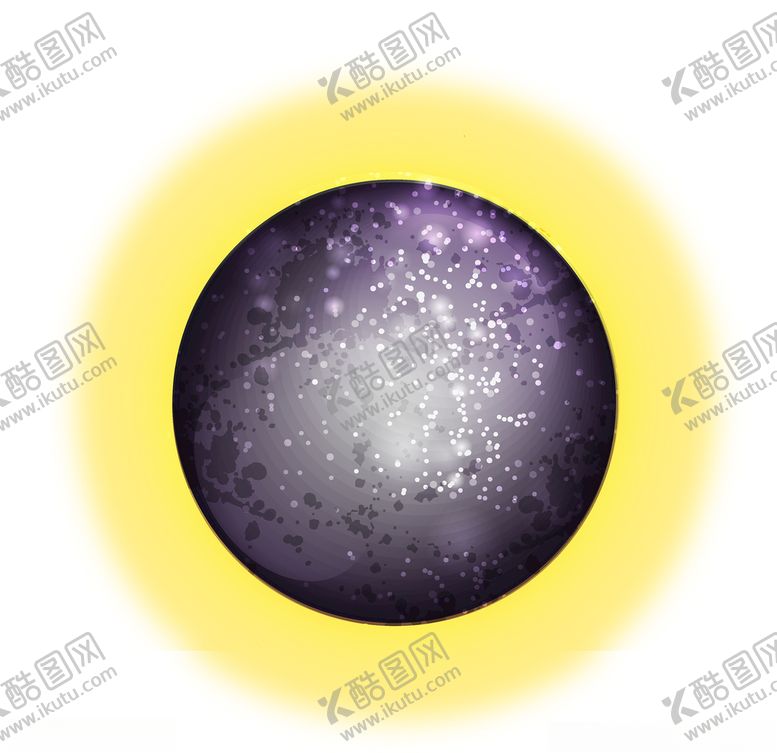 编号：67106605070637543048【酷图网】源文件下载-手绘紫色星球