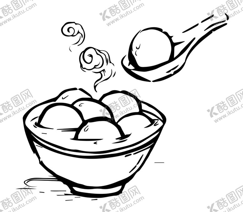 编号：81374502241931028770【酷图网】源文件下载-元宵节汤圆图标