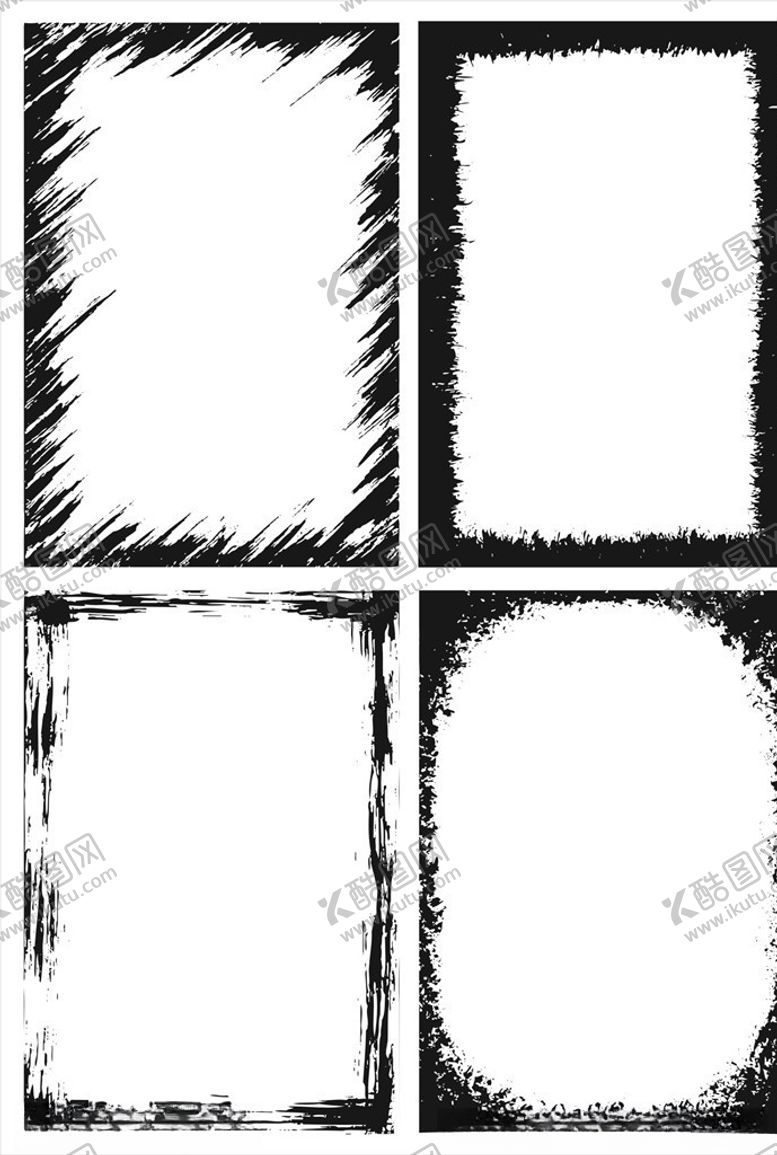 编号：52129810220628063675【酷图网】源文件下载-墨迹风格边框
