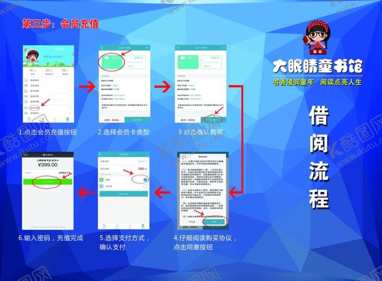 编号：12622703202134176596【酷图网】源文件下载-图书借阅流程