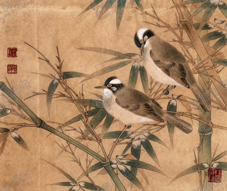 编号：29291810070816391193【酷图网】源文件下载-中式古典花鸟工笔画