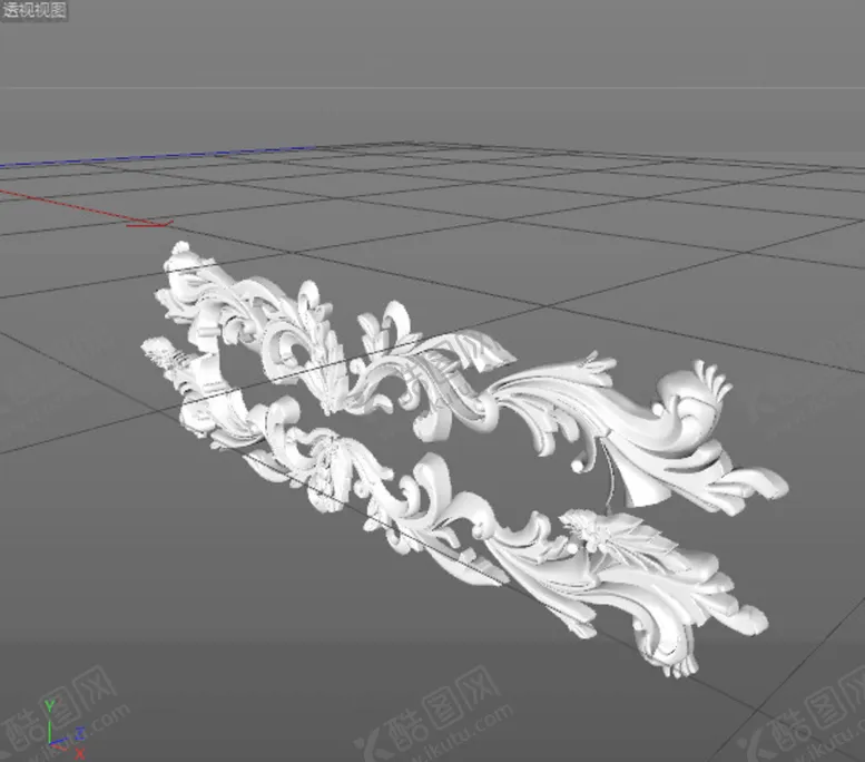 编号：16833001170126165764【酷图网】源文件下载-C4D模型欧式雕花