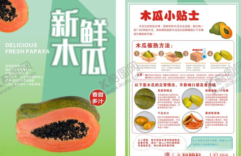 编号：41401809242319288426【酷图网】源文件下载-木瓜宣传单
