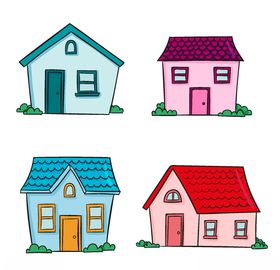房屋Ai矢量图住宅平面图家
