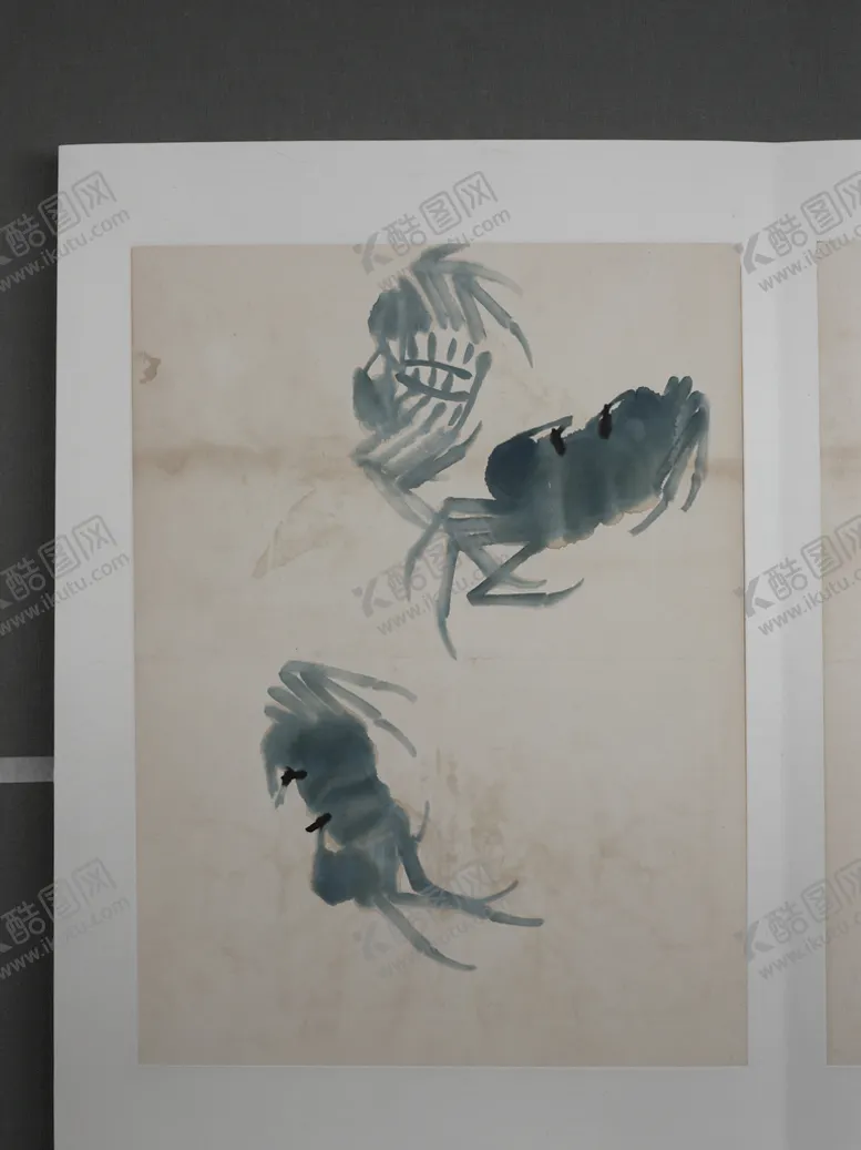 编号：20485609122034196485【酷图网】源文件下载-齐白石国画小桥流水山水画