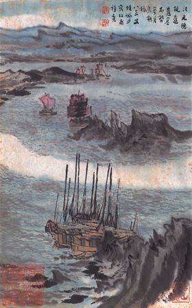 水墨传统国画山水