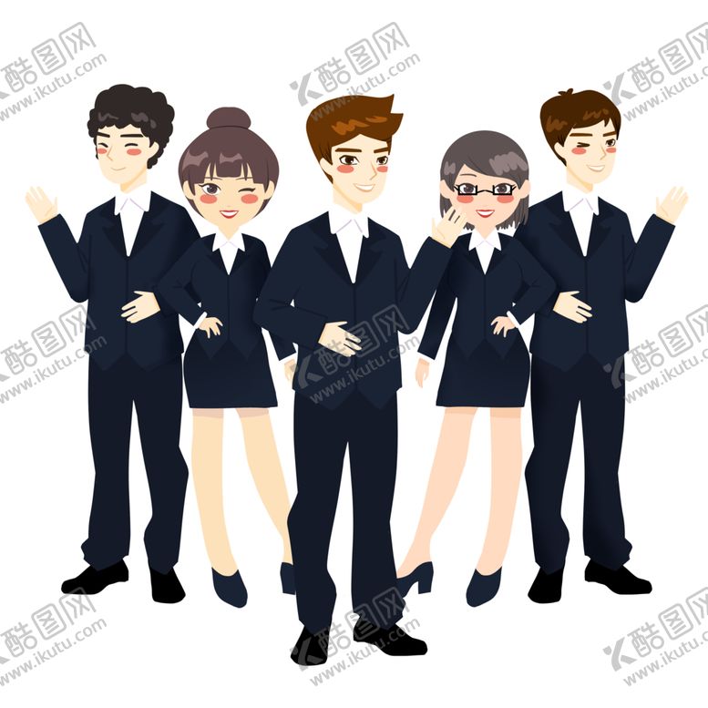 编号：27254001271319512045【酷图网】源文件下载-白领插画