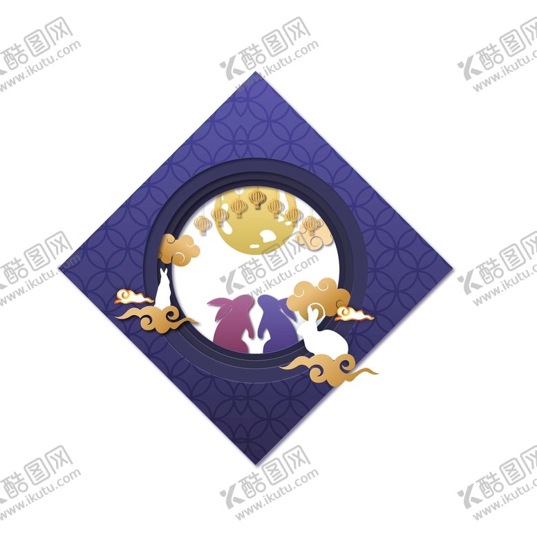 编号：69573010211911096422【酷图网】源文件下载-中秋玉兔  