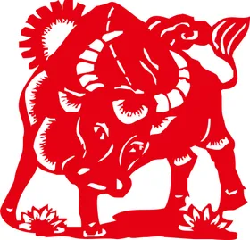 牛年剪纸