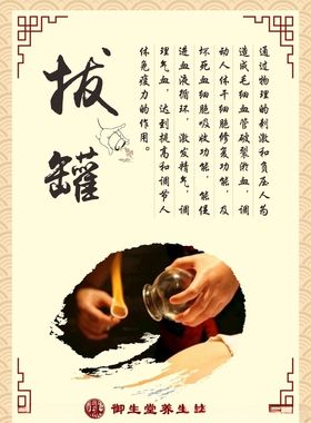 中医拔罐海报