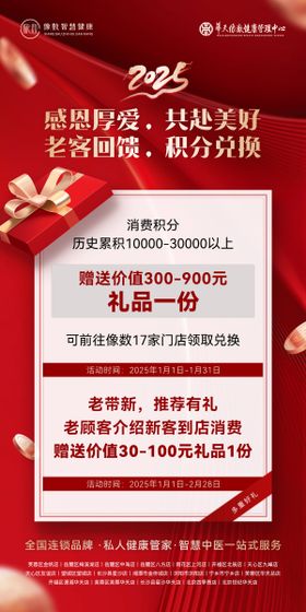 大健康积分兑换海报