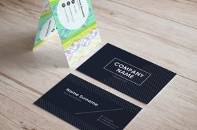 名片样机名片贴图logo智能图