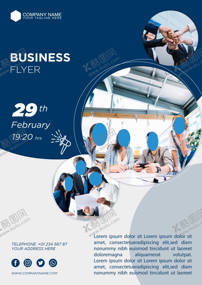 编号：66894209161410283297【酷图网】源文件下载-商务宣传单