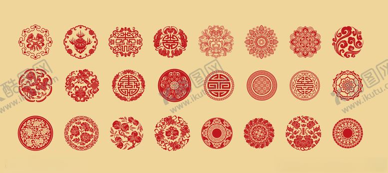 编号：43466211020046213102【酷图网】源文件下载-中式花纹