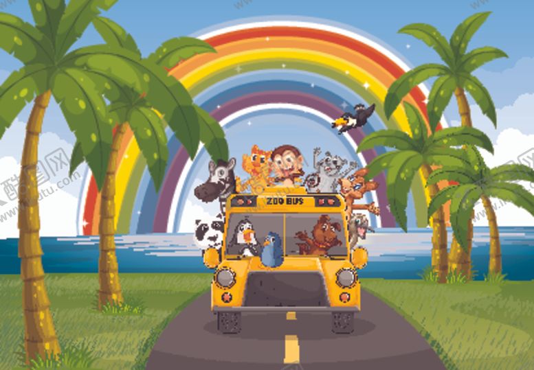 编号：34722010310444165849【酷图网】源文件下载-卡通动物