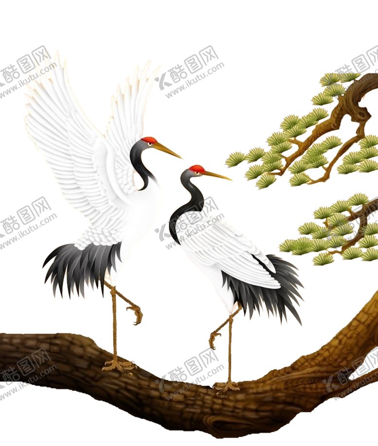 编号：24931705161318055360【酷图网】源文件下载-仙鹤元素
