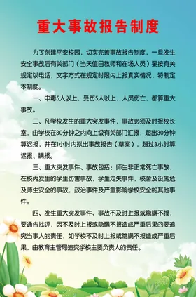 制度牌安全校园背景色
