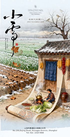 24节气之小雪海报