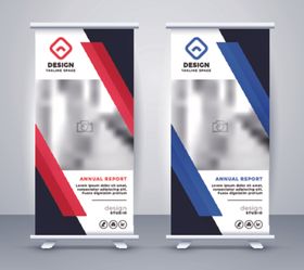 X展架模板易拉宝科技广告牌样机时尚