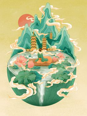 国潮插画