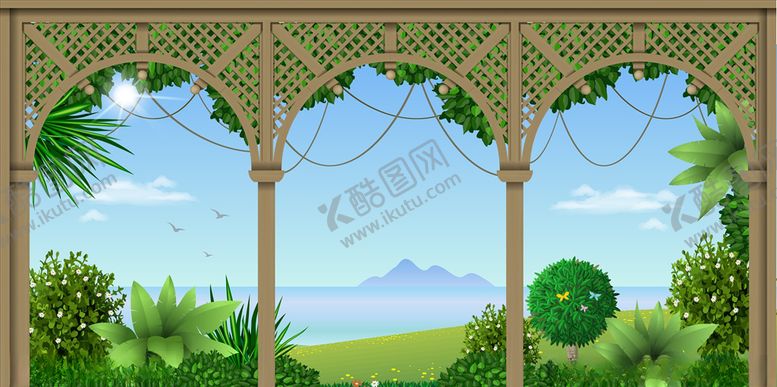 编号：96664409280726064042【酷图网】源文件下载-圆形拱门