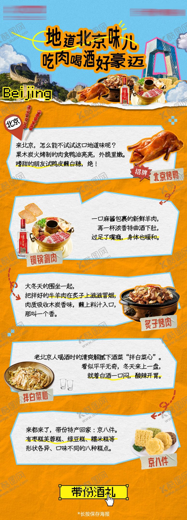 编号：88051810030415353774【酷图网】源文件下载-美食拼贴长图