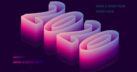 2020数字桌面背景3d渐变