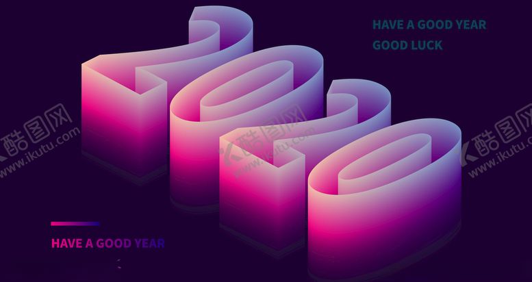 编号：45810510061453201431【酷图网】源文件下载-2020数字桌面背景3d渐变