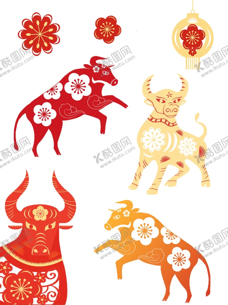 编号：11952304132204208140【酷图网】源文件下载-牛年贺岁