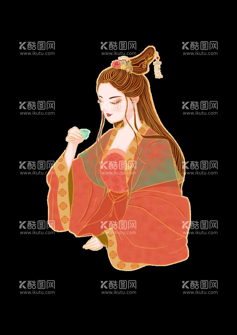 编号：33773411110951241067【酷图网】源文件下载-古风美女