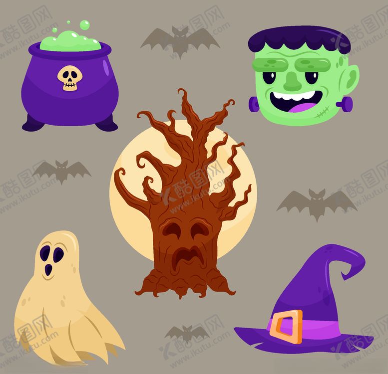 编号：61929510281909563826【酷图网】源文件下载-万圣节元素