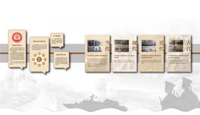国防动员文化墙背景板