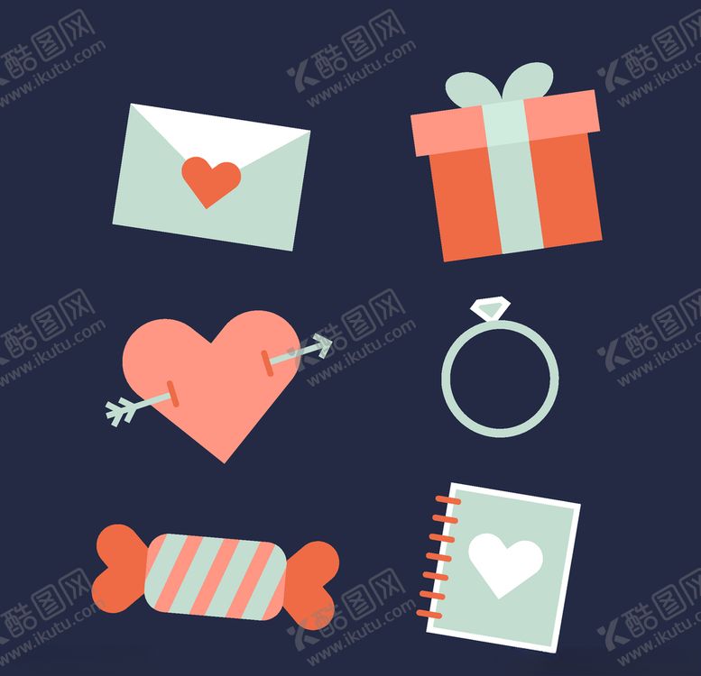 编号：22814510130347419451【酷图网】源文件下载-浪漫情人节元素
