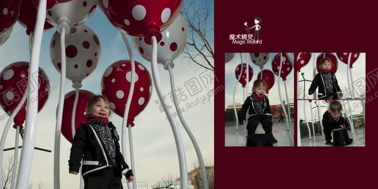 编号：84057509181922124577【酷图网】源文件下载-开心小公主幼儿少儿纪念相册模板