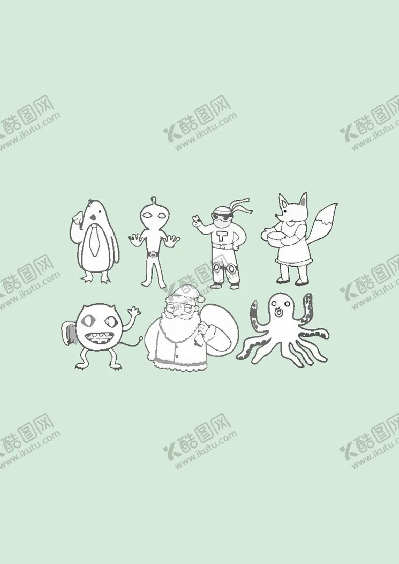 编号：87064412060817242157【酷图网】源文件下载-简笔画