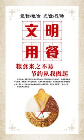 中国校园文化食堂文化文明用餐