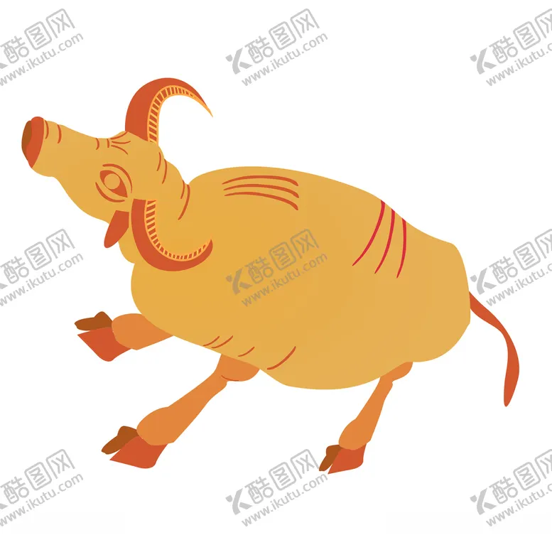 编号：20350704221910086121【酷图网】源文件下载-牛卡通矢量图