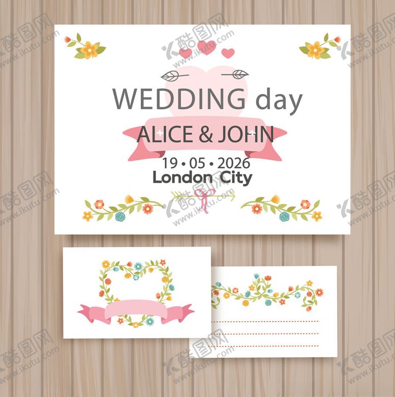 编号：88295704060147391005【酷图网】源文件下载-婚礼请柬设计模板