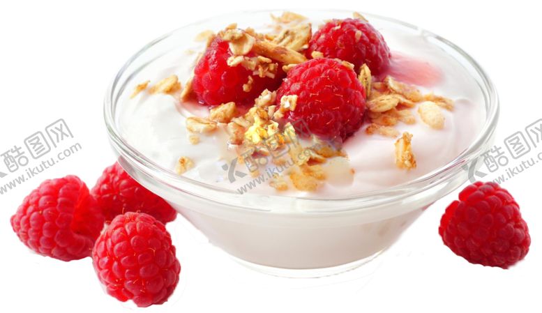 编号：63495711010735063514【酷图网】源文件下载-酸奶草莓燕麦水果捞
