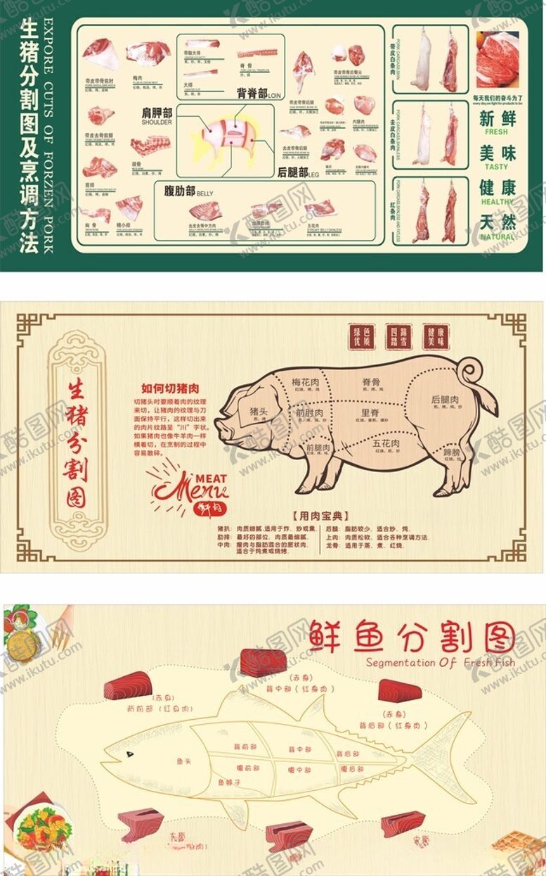 编号：14702910241323469433【酷图网】源文件下载-生猪鱼分割图