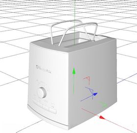 C4D模型面包机